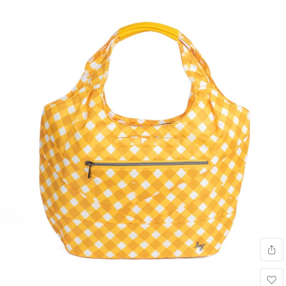 NWT Lug Gondola SE Tote Bag - Gingham Yellow